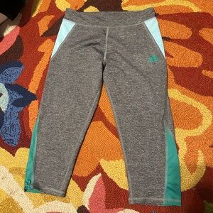 Adidas Kids Leggings in Gray and Teal